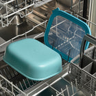 Mepal - CIRQULA ENS/3 Rect' Shlw  500 mL, 1+2L/17, 34, 68oz  Bleu Vif-Couvercle avec fenêtre transparente