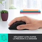 Logitech Souris sans fil Marathon M705 - noir-Conçu pour le contrôle: la conception pour main droite permet à votre main de se placer naturellement dans une position confortable et d'avoir les commandes personnalisées à votre portée. Les boutons actionnés par le pouce vous permettent de vous déplacer rapidement entre les pages Web