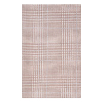 Modway - Kaja Abstract Plaid Tapis de 5 pi l x 8 pi L - Ivoire Camée Rose et Bleu Clair-Tapis à carreaux abstrait