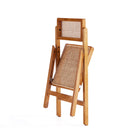Manhattan Comfort - Lot de 2 chaises pliantes de salle à manger Pullman 46 cm style industriel chic - Nature-Assise en canne naturelle