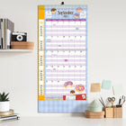 WSBL - 2026 Famille Plan-It  Calendrier mural Mensuel - 30,5 cm l x 30,5 cm H - Anglais-Deux sections de contacts avec onglets