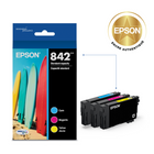 Epson - Cartouche d'encre DURABrite Ultra T842 - capacité standard - Couleur - Paquet de 3-Textes nets et couleurs brillantes pour des résultats de qualité professionnelle