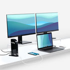 Plugable - Station d'accueil pour moniteur USB-C TRIPLE 4K enfichable avec station d'accueil pour ordinateur portable de 100 W-Compatibilité : la station d'accueil USB-C est compatible avec Windows 10 ou version ultérieure, ChromeOS 100.x ou version ultérieure et les systèmes macOS 11+ avec Thunderbolt 4, Thunderbolt 3, USB4 et USB-C. Nécessite l'installation des pilotes DisplayLink. HDCP non pris en charge