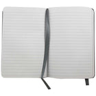 JAM Paper - Grand carnet à couverture rigide avec élastique - 100 feuilles lignées - 5 7/8" x 8 1/2" - Gris-Taille : Grand (5 7/8 x 8 1/2 pouces) | Se glisse facilement dans les sacs, sacs à dos et porte-documents.