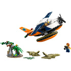 LEGO - Avion aquatique City Jungle Explorer - 177 pièces-Hydravion LEGO, grotte de la jungle, grenouille, 2 figurines et 3 figurines de crocodile