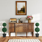 Outsunny - Arbre topiaire à 2 boules pour salon - vert foncé - lot de 2-Convient pour la maison, le bureau ou l’extérieur, apportant une touche naturelle à tout espace 