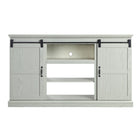Manhattan Comfort - Meuble TV traditionnel Myrtle 60 po - Chêne Crème-Meuble TV indépendant de style grange traditionnelle pour salon et chambre