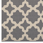 Modway - Cerelia Treillis marocains intérieurs et extérieurs Tapis 9 pi l x 12 pi L - Gris et beige-Résistant aux taches / Facile à nettoyer