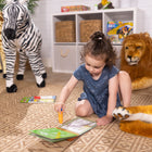 Melissa & Doug - Water Wow Safari-Les pages réutilisables sont blanches avec des dessins au trait simples lorsqu'elles sont sèches ; les couleurs apparaissent lorsqu'elles sont mouillées