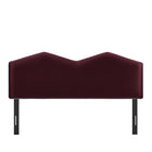 Modway - Cosette Performance Velvet Tête de lit Queen size, Mûrier-Assemblée requise