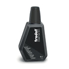 Trodat - Encre de luxe pour tampon encreur 7011 - flacon de 28 ml - noir-Encre non toxique à base d'eau pour encrer une étampe pour timbre