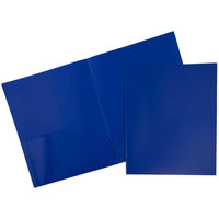 JAM Paper - Pop Porte-documents à 2 pochettes - bleu foncé - Paquet de 6-Dossiers POP JAM Paper | Couleur : bleu foncé.