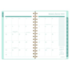 Cambridge - Agenda hebdomadaire/mensuel 2027 - 8 ½ po H x 6 po l - Glimmer - petit - bilingue-Couverture en poly durable avec des accents dorés