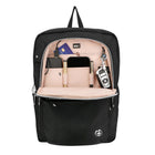 Swissdigital Design - Katy Rose Sac à dos avec SDD Finder - Platine noir-PROTECTION DES DONNÉES RFID : Voyagez en toute tranquillité. Avec un compartiment de protection RFID intégré, aide à protéger vos données personnelles sensibles (telles que les cartes de crédit, les passeports et les permis de conduire) contre l'accès par les scanners.