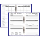 Staples - Agenda scolaire hebdomadaire/mensuel 2025-2026 - 8 1/2 po H x 5 1/2 po l - assorties - bilingue-Reliure à double spirale résistante aux accrocs et qui repose à plat pour une utilisation facile