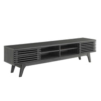 Modway - Render Centre de divertissement 70 po Meuble TV, Fusain-Meuble TV 70 po style milieu du siècle