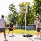 Soozier – Panier de basketball portatif avec panneau de 32,3 po-La base peut être remplie de sable ou d'eau, ce qui la maintient fermement au sol 
