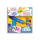 Crayola - Aérographe pour marqueurs-5 pochoirs réutilisables pour enfants : les pochoirs inclus permettent aux enfants de créer des motifs et des dessins variés avec précision et confiance