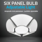 Bell + Howell - Plafonnier Burst à six panneaux 144 ampoules LED - 3000 lumens-L’ampoule hexagonale a une lumière Kelvin de 3500 lumens, elle est parfaite pour égayer votre patio, vos sous-sols, vos entrepôts, etc