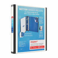Staples – Reliure Better Binder, 1 po, blanc-Plus résistante et plus facile à utiliser
