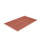 Edgewood - Tapis Série Competitor Anti-Fatigue Léger à Surface Ouverte, Résistant Aux Graisses - 3 pi l x 5 pi L x 9/16 po P - Orange Brulé-Pour Usage Moyen