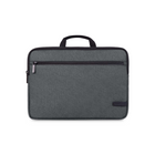 Bugatti - Commuter Series étui pour ordinateur portable - 16 po – Gris-Fabriqué en polyester