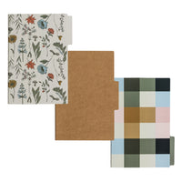 General Supply Goods + Co - Cahiers de notes Tab - paquet de 3-Ensemble de 3 cahiers de notes