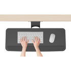 ShoppingAll - Plateau à clavier réglable sous le bureau avec tiroir coulissant de 25 po L x 9,8 po P - Noir-7