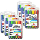 The Pencil Grip - Marqueurs triangulaires Magic Stix - Paquet de 12 - Paquet de 6-Le bouchon peut rester ouvert pendant jusqu'à 7 jours sans se dessécher.