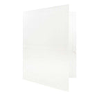 JAM Paper - Dossiers scolaires laminés brillants à 3 trous et à deux pochettes - blanc - Paquet de 6-Dossiers de projet brillants à 3 trous l Couleur : blanc