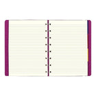 Filofax® - Cahier de notes de format A5, 8 1/4 x 5 3/16 po, 112 pages, fuchsia-Fermeture élastique
