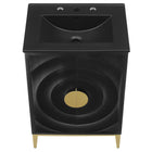 Modway - Beau 24" Vanité de salle de bain avec lavabo - Noir noir-8