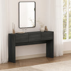 Manhattan Comfort - Console moderne Linda à 3 tiroirs - gris charbon-Comprend 3 tiroirs spacieux avec extension à 75 %