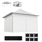 Outsunny - Tente auvent pliante 12 pi l x 12 pi L - Abri instantané 420D UPF50+ - Argent-Auvent extérieur de 11,8 x 11,8 po (3,6 x 3,6 m) pour fêtes, pique-niques et plus encore