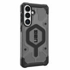 UAG - Étui Pathfinder Rugged Transparent avec aimants pour Samsung Galaxy S26+, Gris Cendre/Noir-Noyau souple résistant aux chocs