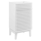 Modway - Render 18" Armoire de toilette de salle de bain (lavabo non inclus) - Blanc-Assemblée requise