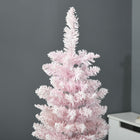 HOMCOM - Arbre de Noël artificiel crayon avec branches floquées de neige-Base robuste pour une meilleure stabilité 