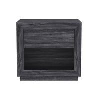 Manhattan Comfort - Table de nuit contemporaine Soren 26" à 1 tiroir - Gris charbon-Conçu avec un stratifié à grain de bois de haute qualité, offrant l'apparence du bois naturel avec une durabilité accrue