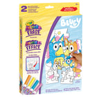 Crayola - Ensemble de casse-tête réutilisable Colour & Erase Bluey-ACTIVITÉ RÉUTILISABLE : Colorie, efface et recommence - utilise simplement un chiffon humide pour un nettoyage facile
