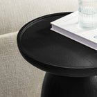 Modway - Holloway Manche Bois Table d’appoint - Noir-Tampon feutre non marquant