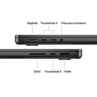 Apple - Portatif MacBook Pro 14 po - puce M5 - SSD 512 Go - Mémoire unifiée 16 Go - Noir Infini - Français-CAMÉRA ET AUDIO DE POINTE – Profitez d’un son limpide et d’un cadrage toujours parfait grâce à la caméra Center Stage 12 Mpx, aux trois micros de qualité studio et aux six haut-parleurs avec Audio spatial et prise en charge de Dolby Atmos