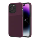 AXS - PROTech Plus étui mince anti-choc avec double couche pour Apple iPhone 15 Pro Max - Sangria-Résistant aux chutes jusqu’a 10 pieds