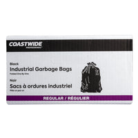 Coastwide Professional - Sacs à ordures - tout usage - 20 po l x 22 po L - noir - Paquet de 500-Pliés individuellement pour une distribution facile