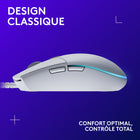 Logitech - Souris de jeu RVB programmable  G203 Prodigy - blanche-7
