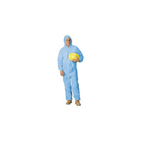 Lakeland – Combinaison avec capuchon Pyrolon Plus 2, 4TG, bleu, 10/paquet (07428B-4XL-ReFTECH)-Matériau : Pyrolon