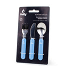 Sully - Ensemble de couverts 3 pièces pour enfants - Bleu-Lot de 3