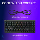 Logitech - G515 TKL, clavier gaming ultra-plat filaire - Noir-9