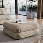 Modway - Jubilee Modulaire Performance Velvet Ottoman - Taupe-Rembourrage en mousse dense