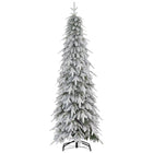 HOMCOM - Arbre de Noël artificiel crayon de 6 pi avec ouverture automatique-6 pi/1,8 m de haut en forme d'arbre véritable, offrant un aspect sain et naturel 