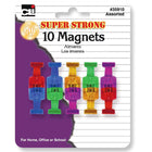 Charles Leonard - Aimants super puissants style punaise - Couleurs assorties - 6 paquets de 10-Les couleurs translucides assorties permettent une organisation supplémentaire